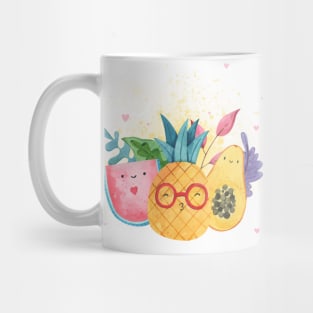 Watercolor Summer Fruits Mug